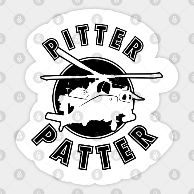 Gun Pilot - Pitter Patter Sticker by Aviation Designs